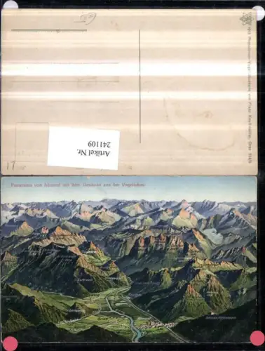 241109,Panorama v. Admont m. d. Gesäuse aus d. Vogelschau Totale