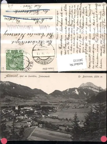 241112,Admont Totale m. Großer Buchstein