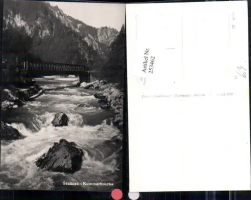 253462,Gesäuse Kummerbrücke Brücke Gebirgsbach b. Johnsbach