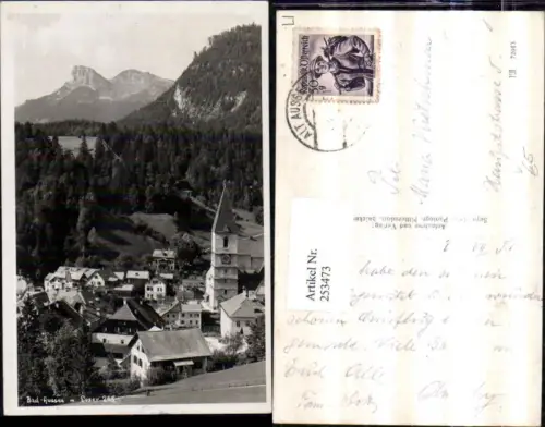 253473,Bad Aussee Teilansicht Kirche m. Loser