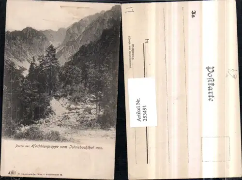 253491,Partie der Hochtorgruppe vom Johnsbachtal aus Bergkulisse b. Johnsbach