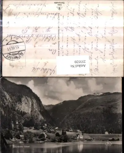 253520,Grundlsee Gössl Teilansicht Bergkulisse