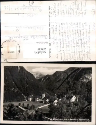 253526,Wildalpen Totale Kirche Bergkulisse