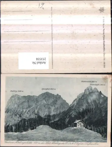 253538,Gesäuse Mödlingerhütte auf d. Treffner-Alm b. Reichenstein Kaibling Sparafeld u. Todtenköpfl Bergkulisse b. A