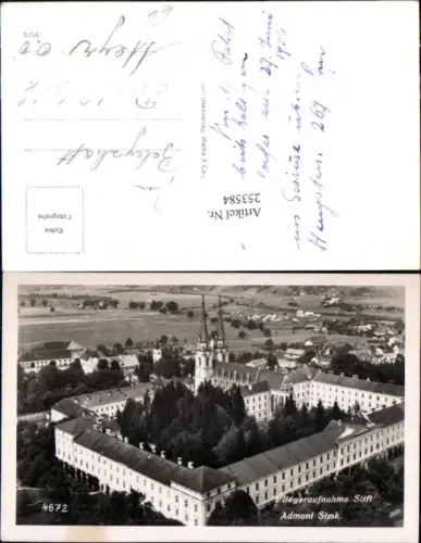 253584,Admont Stift Stiftskirche Fliegeraufnahme 4672