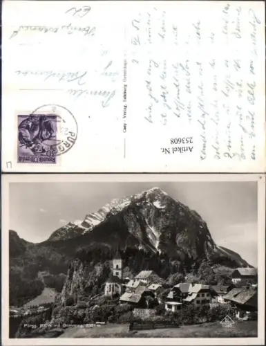 253608,Pürgg Totale m. Grimming Bergkulisse