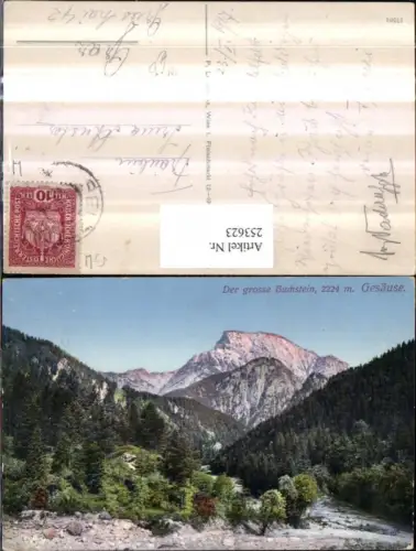253623,Gesäuse Der große Buchstein Bergkulisse b. Weng