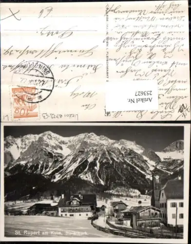 253627,St. Rupert am Kulm Kirche in Ramsau am Dachstein Bergkulisse Winterbild