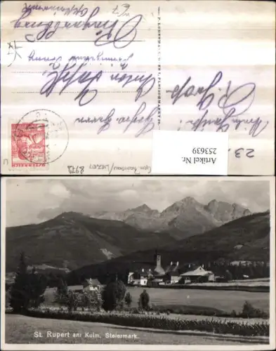 253639,St. Rupert am Kulm Kirche in Ramsau am Dachstein Bergkulisse