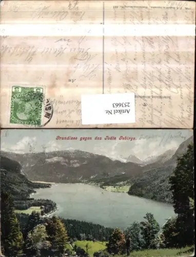 253663,Grundlsee See geg. Totes Gebirge pub F. E. Brandt 621