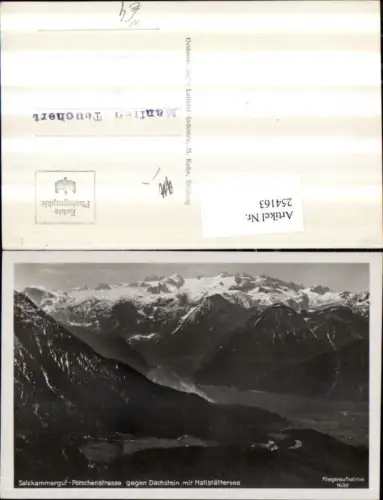 254163,Pötschenstraße Hallstatt b. Bad Aussee Fliegeraufnahme 1635