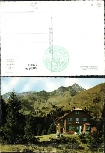 258074,Edelrautehütte Berghütte m. Großen Bösenstein Bergkulisse b. Hohentauern