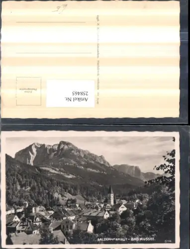 258465,Bad Aussee Totale Kirche Bergkulisse