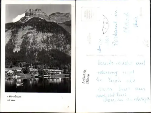 258466,Alt-Aussee Altaussee Teilansicht m. Loser Bergkulisse