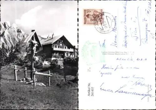 261457,Mödlinger-Hütte m. Admonter Reichenstein b. Admont Wegkreuz