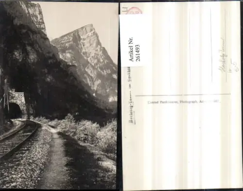 261493,Hochsteg-Tunnel im Gesäuse Bergkulisse b. Johnsbach