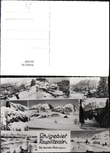 261509,Tauplitzalm b. Tauplitz Berglift Sessellift Bergkulisse Winterbilder Mehrbildkarte pub Foto Hochreiter