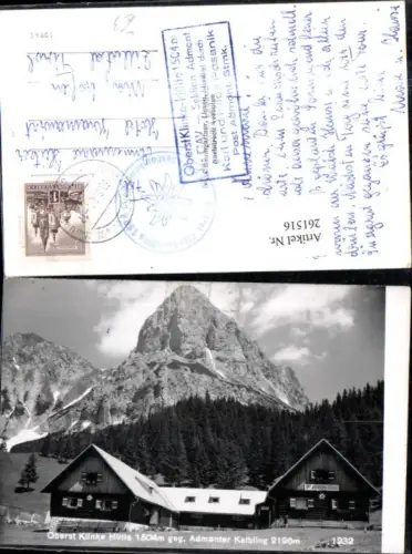 261516,Oberst Klinke Hütte geg. Admonter Kalbling Bergkulisse b. Admont