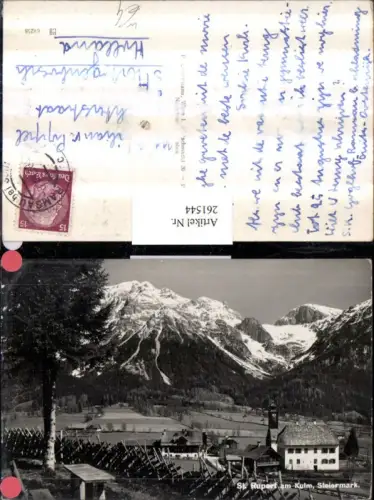 261544,St. Rupert am Kulm Totale b. Ramsau am Dachstein Bergkulisse