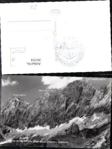 261554,Südwandhütte Berghütte b. Ramsau Blick geg. Dachstein Bergkulisse