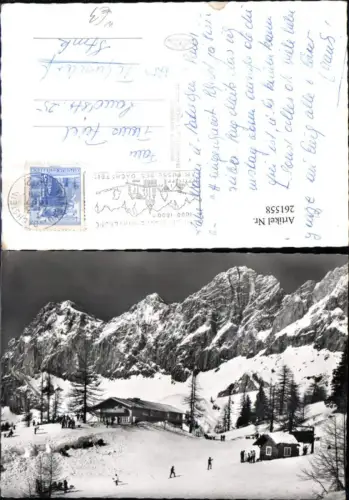 261558,Türlwandhütte Berghütte geg. Dachsteinsüdwände Bergkulisse b. Ramsau Winterbild