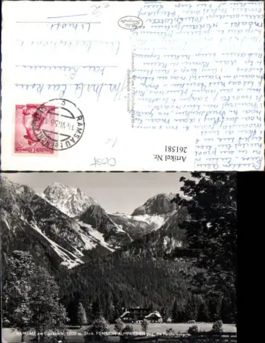 261581,Ramsau am Dachstein Pension Almfrieden geg. Feisterscharte Bergkulisse