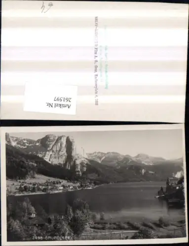 261597,Grundlsee Totale See Bergkulisse