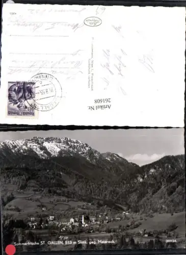261608,St. Gallen Totale geg. Maiereck Bergkulisse