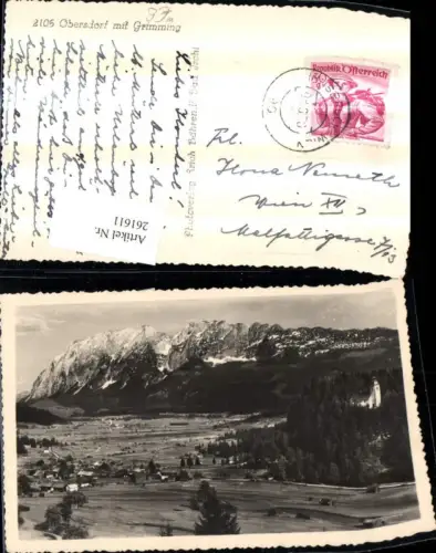 261611,Obersdorf Totale m. Grimming Bergkulisse