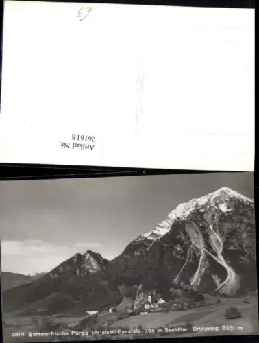 261618,Pürgg im Ennstal Totale m. Grimming Bergkulisse