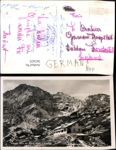 261625,Hesshütte Berghütte m. Hochtor Bergkulisse b. Johnsbach