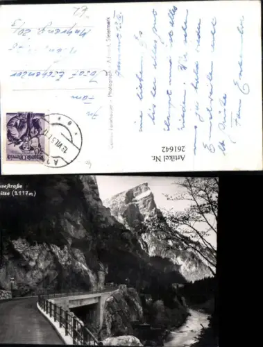 261642,Gesäusestraße m. Planspitze Bergkulisse b. Johnsbach