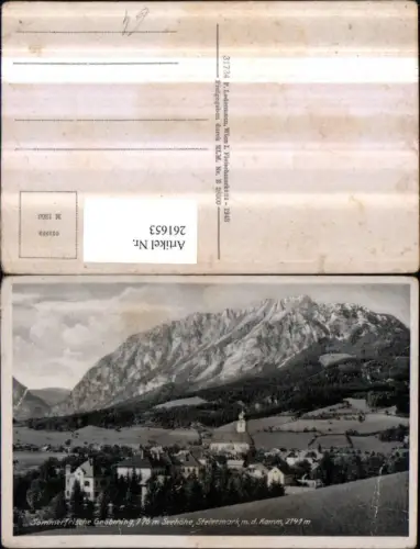 261653,Gröbming Totale m. d. Kamm Bergkulisse
