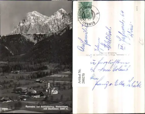 280270,Ramsau b. Schladming Totale m. Dachstein Bergkulisse