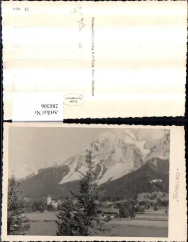 280306,Ramsau b. Schladming Teilansicht Bergkulisse
