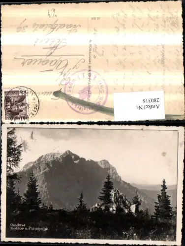 280316,Gesäuse Hochtor u. Planspitze Bergkulisse b. Johnsbach