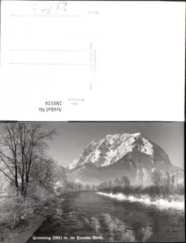 280324,Grimming im Ennstal Bergkulisse b. Gröbming Winterbild