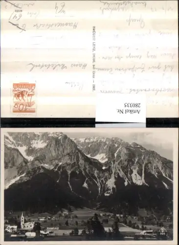 280335,Ramsau b. Schladming Totale m. Dachstein Bergkulisse