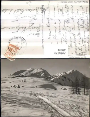 280345,Mitterndorf Tauplitzalm Bergkulisse Winterbild pub Josef Kain