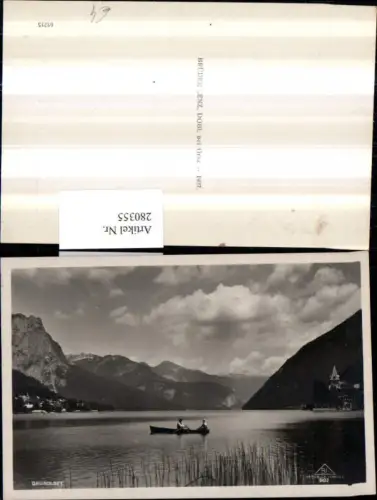 280355,Grundlsee See Bergkulisse Ruderboot Boot
