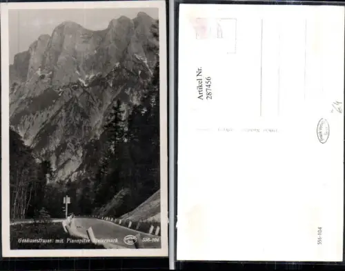 287456,Gesäusestraße m. Planspitze Bergkulisse b. Johnsbach