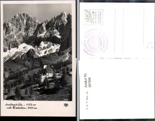 287486,Austriahütte Berghütte m. Dachstein Bergkulisse b. Ramsau