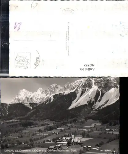 287522,Ramsau am Dachstein Totale geg. Dachsteinsüdwände Bergkulisse