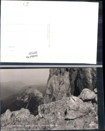287523,Dachstein Ausstieg aus d. Hunerscharte Bergkulisse b. Ramsau