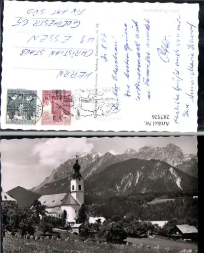 287526,Markt Haus Kirche m. Dachsteingruppe Bergkulisse pub Cosy 3608