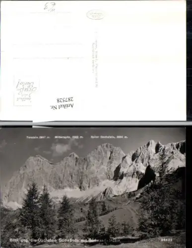 287528,Blick geg. d. Dachstein-Südwände m. Südwand-Hütte Bergkulisse b. Ramsau