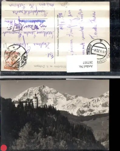 287557,Schloss Röthelstein m. d. Pyhrgas Bergkulisse b. Admont