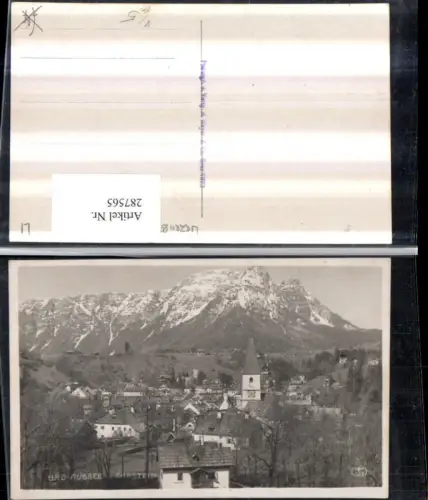 287565,Bad Aussee Totale m. Sarstein Bergkulisse pub M. Mayer 502