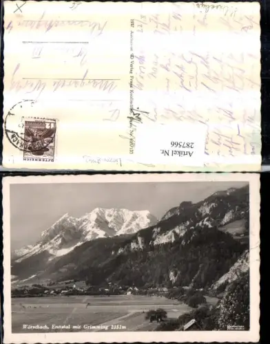 287566,Wörschach im Ennstal Totale m. Grimming Bergkulisse