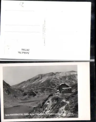 287586,Ignaz Mattishütte Berghütte am Giglachsee Bergkulisse b. Rohrmoos-Untertal
